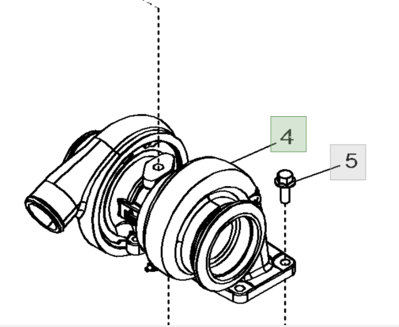 约翰迪尔强鹿4045TF220涡轮增压器RE508971